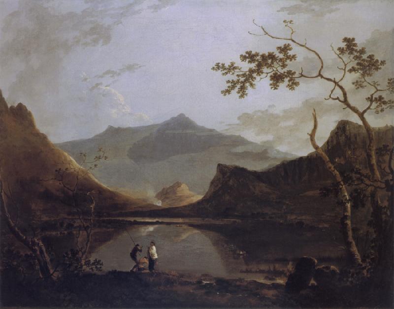 Richard  Wilson Snowdon from Llyn Nantlle oil painting picture